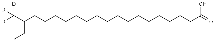 (±)-18-Methyl-d3-eicosanoic Acid Structural