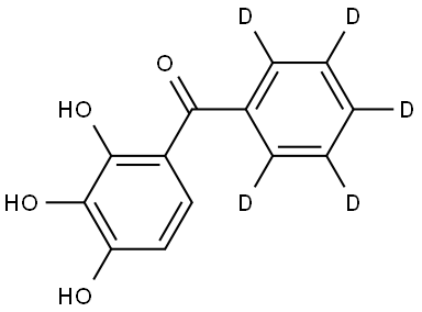 2,3,4-Trihydroxybenzophenone-2',3',4',5',6'-d5 Structural