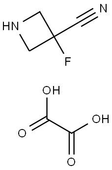 3-Azetidinecarbonitrile, 3-fluoro-, ethanedioate (1:1) Structural