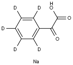 Sodium Phenyl-d5-glyoxylate Structural