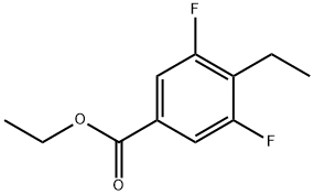 ethyl 4-ethyl-3,5-difluorobenzoate Structural