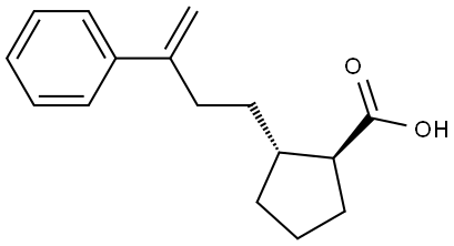 rel-(1R,2S)-2-(3-Phenyl-3-buten-1-yl)cyclopentanecarboxylic acid Structural