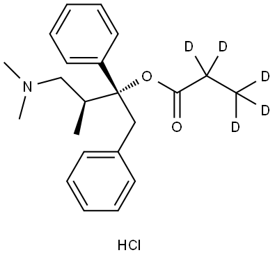 L-Propoxyphene-d5 HCl (propionyl-d5) Structural
