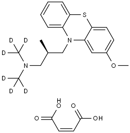 (±)-Methotrimeprazine-D6 maleate Structural