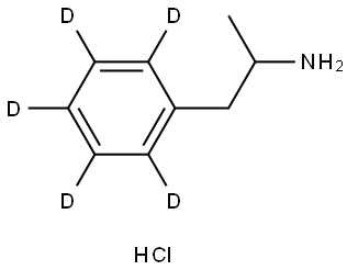 (±)-Amphetamine-d5 (hydrochloride) Structural
