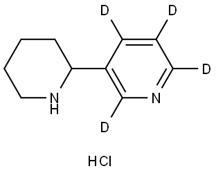 Rac-Anabasine-2,4,5,6-d4 Hydrochloride Structural