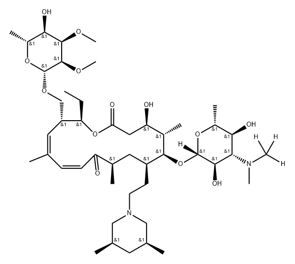 (1E,13E) Tilmicosin-d3 Structural