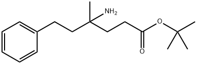 tert-Butyl 4-amino-4-methyl-6-phenylhexanoate Structural