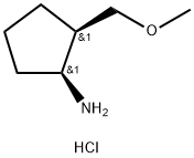 cis-2-Methoxymethyl-cyclopentylamine hydrochloride Structural