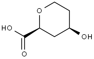 Rel-(2S,4R)-4-Hydroxytetrahydro-2H-pyran-2-carboxylic acid Structural