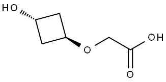 2-((1r,3r)-3-Hydroxycyclobutoxy)acetic acid Structural