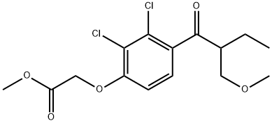 Methyl 2-[2,3-Dichloro-4-[2-(methoxymethyl)butanoyl]phenoxy]acetate Structural