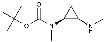 Carbamic acid, N-methyl-N-[(1S,2S)-2-(methylamino)cyclopropyl]-, 1,1-dimethylethyl ester Structural