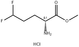 D-Norvaline, 5,5-difluoro-, methyl ester, hydrochloride (1:1) Structural