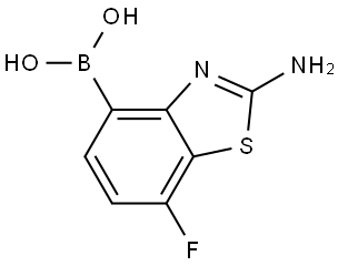 Boronic acid, B-(2-amino-7-fluoro-4-benzothiazolyl)- Structural