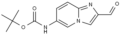 Carbamic acid, N-(2-formylimidazo[1,2-a]pyridin-6-yl)-, 1,1-dimethylethyl ester Structural