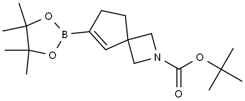 2-Azaspiro[3.4]oct-5-ene-2-carboxylic acid, 6-(4,4,5,5-tetramethyl-1,3,2-dioxaborolan-2-yl)-, 1,1-dimethylethyl ester Structural