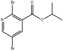 isopropyl 2,5-dibromonicotinate Structural