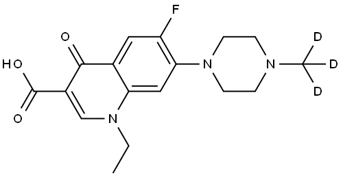 Pefloxacin-d3 Structural