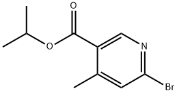 Isopropyl 6-bromo-4-methylnicotinate Structural