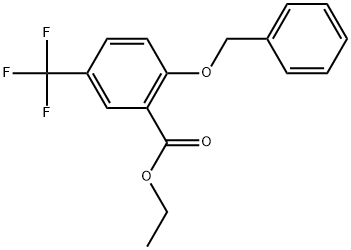Ethyl 2-(benzyloxy)-5-(trifluoromethyl)benzoate Structural