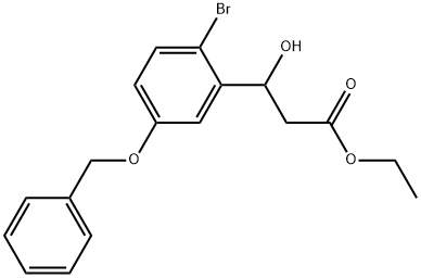 Ethyl 3-(5-(benzyloxy)-2-bromophenyl)-3-hydroxypropanoate Structural