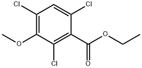 Ethyl 2,4,6-trichloro-3-methoxybenzoate Structural