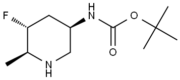 Carbamic acid, N-[(3R,5R,6S)-5-fluoro-6-methyl-3-piperidinyl]-, 1,1-dimethylethyl ester, rel- Structural