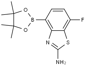 2-Benzothiazolamine, 7-fluoro-4-(4,4,5,5-tetramethyl-1,3,2-dioxaborolan-2-yl)- Structural