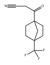 Bicyclo[2.2.1]heptane-1-propanenitrile, β-oxo-4-(trifluoromethyl)- Structural