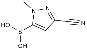 Boronic acid, B-(3-cyano-1-methyl-1H-pyrazol-5-yl)- Structural