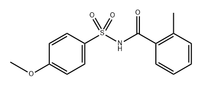 N-[(4-Methoxyphenyl)sulfonyl]-2-methylbenzamide Structural