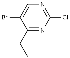 Pyrimidine, 5-bromo-2-chloro-4-ethyl- Structural