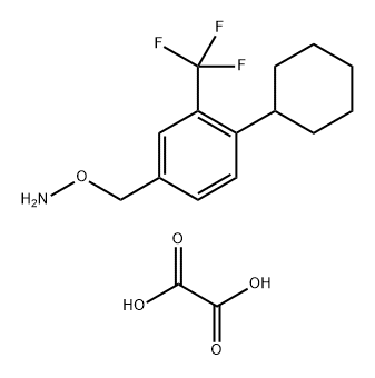 Hydroxylamine, O-[[4-cyclohexyl-3-(trifluoromethyl)phenyl]methyl]-, ethanedioate (1:1) Structural