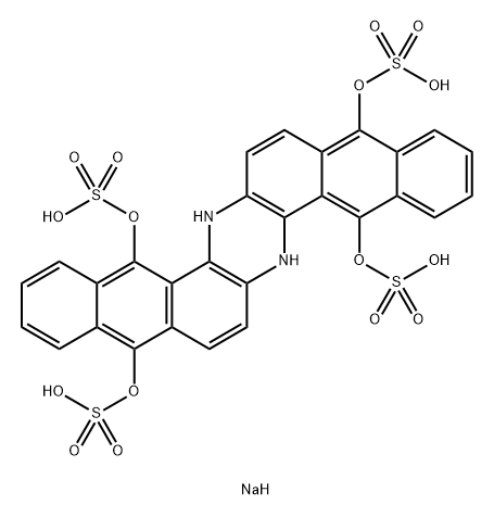 5,9,14,18-Anthrazinetetrol, 6,15-dihydro-, tetrakis(hydrogen sulfate) (ester), tetrasodium salt