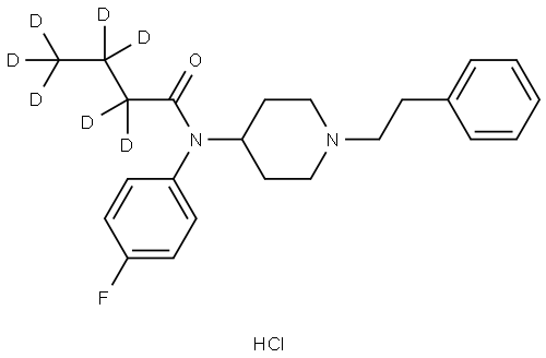 N-(4-fluorophenyl)-N-(1-phenethylpiperidin-4-yl)butanamide-d7,monohydrochloride Structural