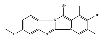 OMEPRAZOLE IMP. F (EP): 2,12-DIHYDRO-1,3-DIMETHYL-8-METHOXY-12-THIOXOBENZO[4,5]PYRIDO[1,2-C]IMIDAZO[1,2-A]IMIDAZOL-2-ONE MM STANDARD Structural