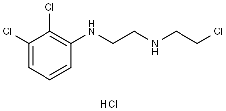 1,2-Ethanediamine, N1-(2-chloroethyl)-N2-(2,3-dichlorophenyl)-, hydrochloride (1:1) Structural