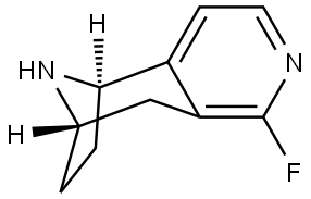 5,8-Imino-5H-cyclohepta[c]pyridine, 1-fluoro-6,7,8,9-tetrahydro-, (5R,8S)- Structural