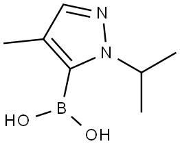 Boronic acid, B-[4-methyl-1-(1-methylethyl)-1H-pyrazol-5-yl]- Structural