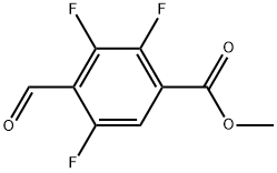 methyl 2,3,5-trifluoro-4-formylbenzoate Structural