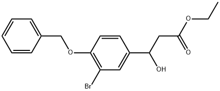 Ethyl 3-(4-(benzyloxy)-3-bromophenyl)-3-hydroxypropanoate Structural