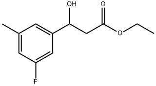Ethyl 3-(3-fluoro-5-methylphenyl)-3-hydroxypropanoate Structural