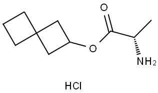(S)-Spiro[3.3]heptan-2-yl 2-aminopropanoate hydrochloride Structural