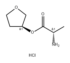 L-Alanine, (3S)-tetrahydro-3-furanyl ester, hydrochloride (1:1) Structural