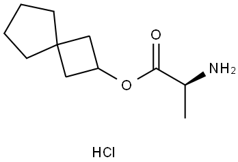 Spiro[3.4]octan-2-yl 2-aminopropanoate hydrochloride Structural