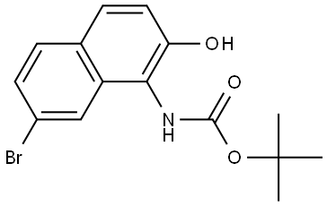 tert-Butyl (7-bromo-2-hydroxynaphthalen-1-yl)carbamate Structural