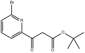tert-Butyl 3-(6-bromopyridin-2-yl)-3-oxopropanoate Structural