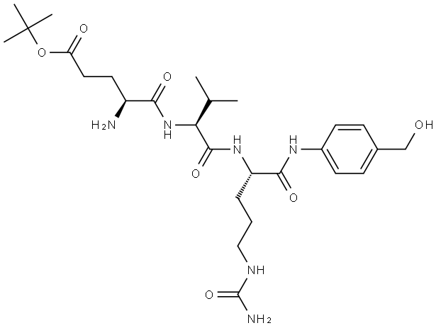 Glu(otBu)-Val-Cit-PAB Structural