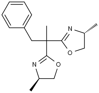 Oxazole, 2,2′-(1-methyl-2-phenylethylidene)bis[4,5-dihydro-4-methyl-, (4R,4′R)- Structural